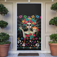 Mexican La Catrina Door Cover Viva Mexico Dia De Muertos - Wonder Print Shop