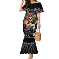Mexican La Catrina Family Matching Mermaid Dress and Hawaiian Shirt Viva Mexico Dia De Muertos - Wonder Print Shop