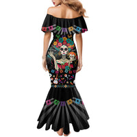 Mexican La Catrina Family Matching Mermaid Dress and Hawaiian Shirt Viva Mexico Dia De Muertos - Wonder Print Shop
