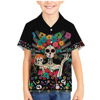 Mexican La Catrina Family Matching Mermaid Dress and Hawaiian Shirt Viva Mexico Dia De Muertos - Wonder Print Shop