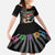 Mexican La Catrina Family Matching Off The Shoulder Long Sleeve Dress and Hawaiian Shirt Viva Mexico Dia De Muertos - Wonder Print Shop