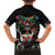 Mexican La Catrina Family Matching Off Shoulder Short Dress and Hawaiian Shirt Viva Mexico Dia De Muertos - Wonder Print Shop