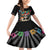 Mexican La Catrina Family Matching Off Shoulder Short Dress and Hawaiian Shirt Viva Mexico Dia De Muertos - Wonder Print Shop