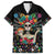 Mexican La Catrina Family Matching Off Shoulder Short Dress and Hawaiian Shirt Viva Mexico Dia De Muertos - Wonder Print Shop