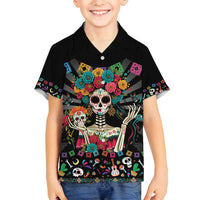 Mexican La Catrina Family Matching Summer Maxi Dress and Hawaiian Shirt Viva Mexico Dia De Muertos - Wonder Print Shop