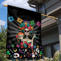 Mexican La Catrina Garden Flag Viva Mexico Dia De Muertos - Wonder Print Shop