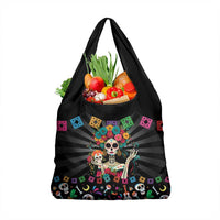 Mexican La Catrina Grocery Bag Viva Mexico Dia De Muertos - Wonder Print Shop