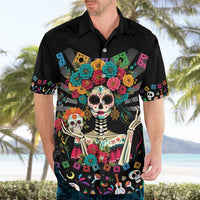Mexican La Catrina Hawaiian Shirt Viva Mexico Dia De Muertos - Wonder Print Shop