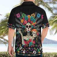 Mexican La Catrina Hawaiian Shirt Viva Mexico Dia De Muertos - Wonder Print Shop