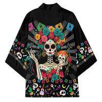 Mexican La Catrina Kimono Viva Mexico Dia De Muertos - Wonder Print Shop