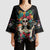 Mexican La Catrina Kimono Sleeve Blouse Viva Mexico Dia De Muertos - Wonder Print Shop