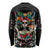 Mexican La Catrina Long Sleeve Shirt Viva Mexico Dia De Muertos - Wonder Print Shop