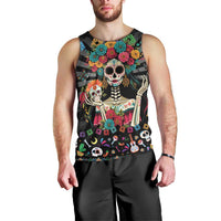 Mexican La Catrina Men Tank Top Viva Mexico Dia De Muertos - Wonder Print Shop