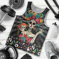 Mexican La Catrina Men Tank Top Viva Mexico Dia De Muertos - Wonder Print Shop