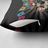 Mexican La Catrina Pillow Cover Viva Mexico Dia De Muertos - Wonder Print Shop