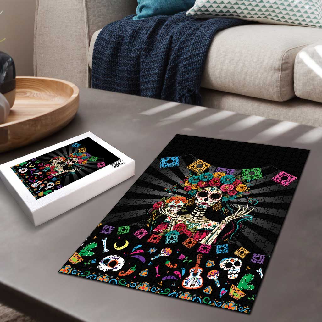 Mexican La Catrina Puzzle Viva Mexico Dia De Muertos - Wonder Print Shop