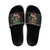 Mexican La Catrina Slide Sandals Viva Mexico Dia De Muertos - Wonder Print Shop