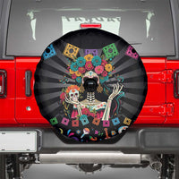 Mexican La Catrina Spare Tire Cover Viva Mexico Dia De Muertos - Wonder Print Shop