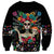Mexican La Catrina Sweatshirt Viva Mexico Dia De Muertos - Wonder Print Shop