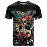 Mexican La Catrina T Shirt Viva Mexico Dia De Muertos - Wonder Print Shop