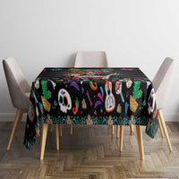 Mexican La Catrina Tablecloth Viva Mexico Dia De Muertos - Wonder Print Shop