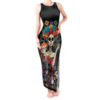 Mexican La Catrina Tank Maxi Dress Viva Mexico Dia De Muertos - Wonder Print Shop