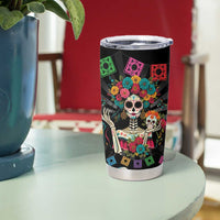 Mexican La Catrina Tumbler Cup Viva Mexico Dia De Muertos - Wonder Print Shop