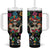 Mexican La Catrina Tumbler With Handle Viva Mexico Dia De Muertos - Wonder Print Shop