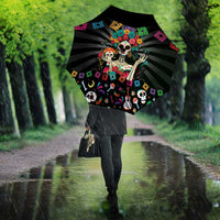 Mexican La Catrina Umbrella Viva Mexico Dia De Muertos - Wonder Print Shop