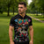 Mexican La Catrina Zipper Polo Shirt Viva Mexico Dia De Muertos - Wonder Print Shop
