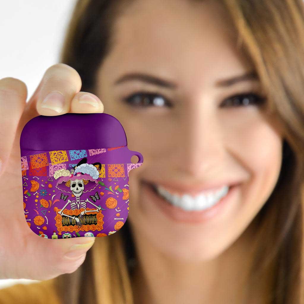 Dia De Muertos Mexico AirPods Case La Calavera Catrina - Wonder Print Shop