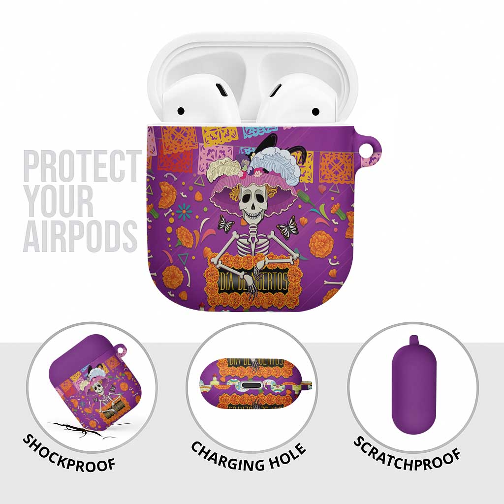 Dia De Muertos Mexico AirPods Case La Calavera Catrina - Wonder Print Shop