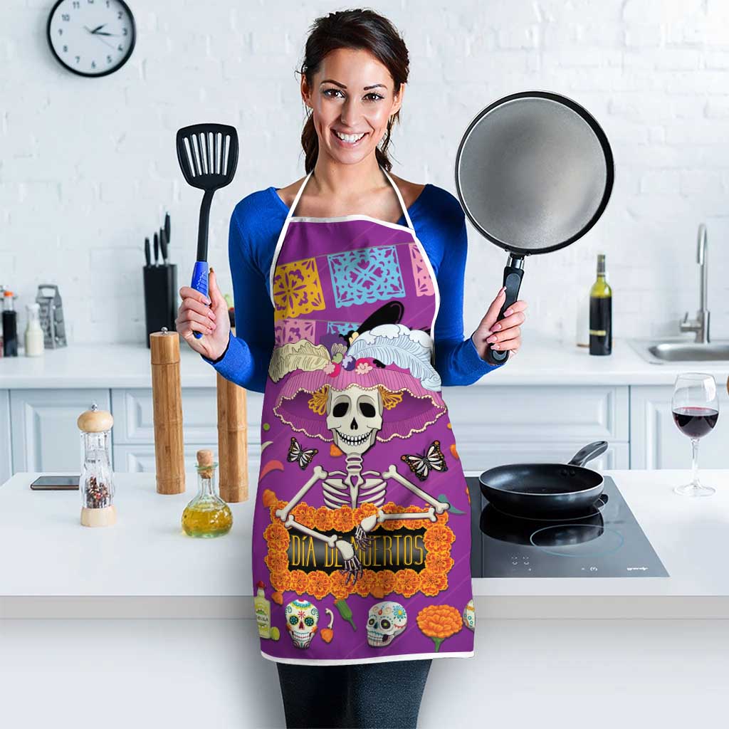 Dia De Muertos Mexico Apron La Calavera Catrina - Wonder Print Shop