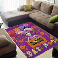 Dia De Muertos Mexico Area Rug La Calavera Catrina - Wonder Print Shop