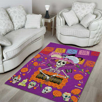 Dia De Muertos Mexico Area Rug La Calavera Catrina - Wonder Print Shop