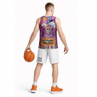 Dia De Muertos Mexico Basketball Jersey La Calavera Catrina - Wonder Print Shop