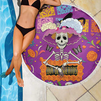 Dia De Muertos Mexico Beach Blanket La Calavera Catrina - Wonder Print Shop