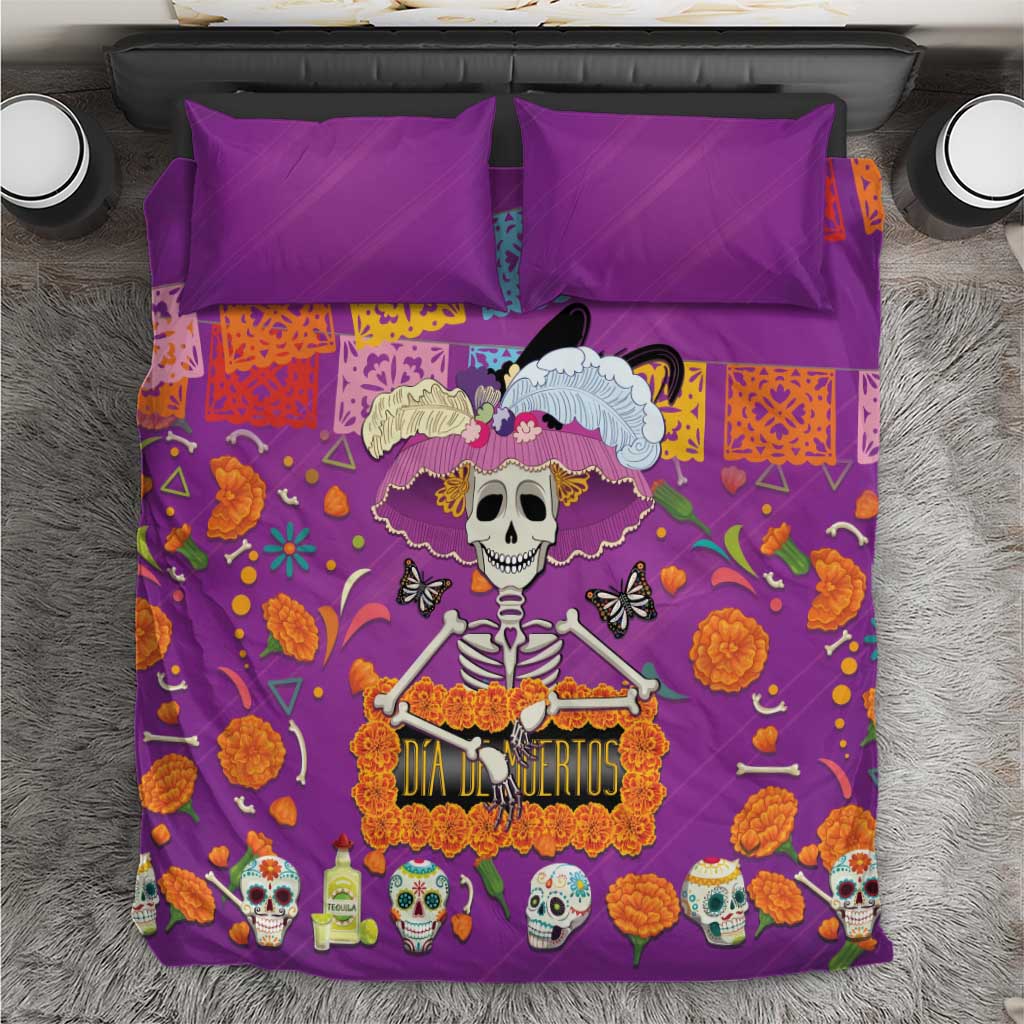 Dia De Muertos Mexico Bedding Set La Calavera Catrina - Wonder Print Shop