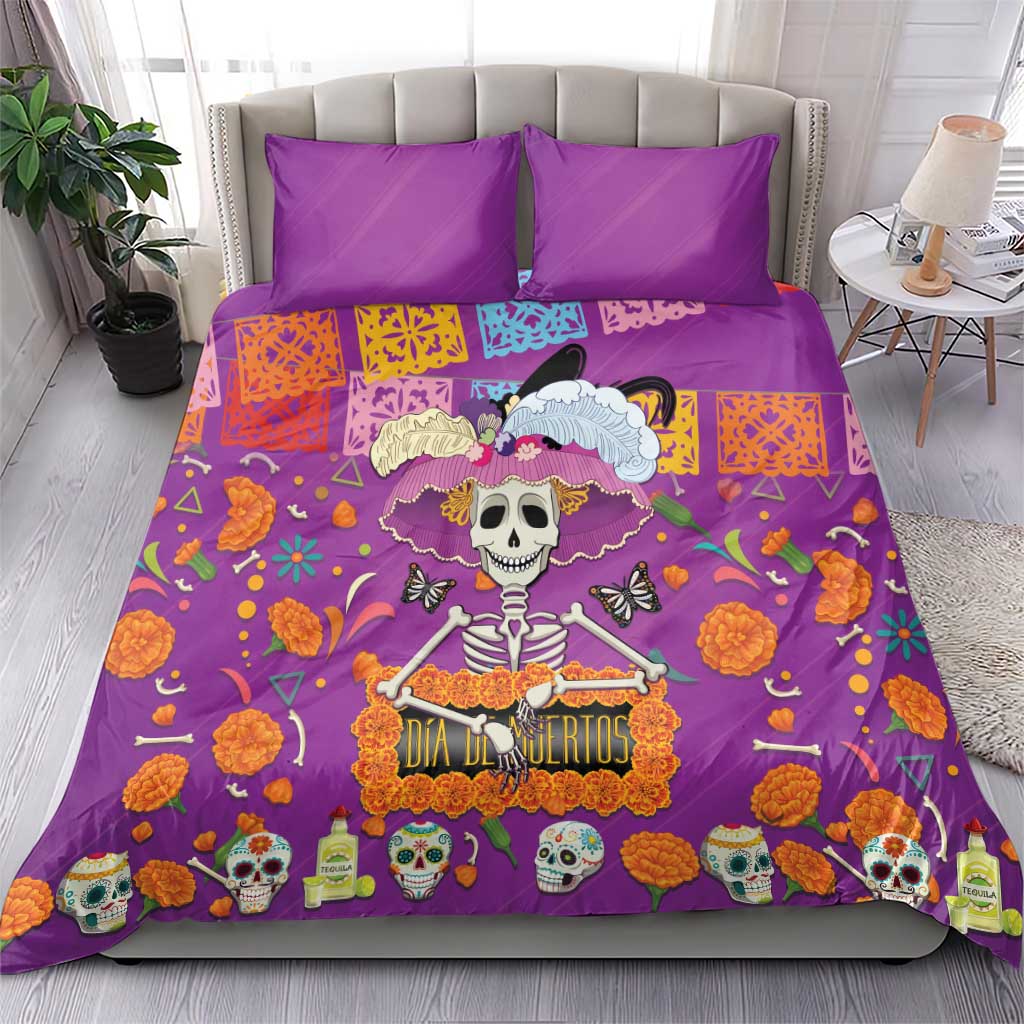 Dia De Muertos Mexico Bedding Set La Calavera Catrina - Wonder Print Shop