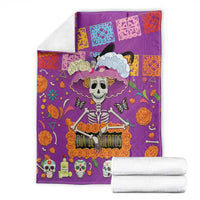 Dia De Muertos Mexico Blanket La Calavera Catrina - Wonder Print Shop