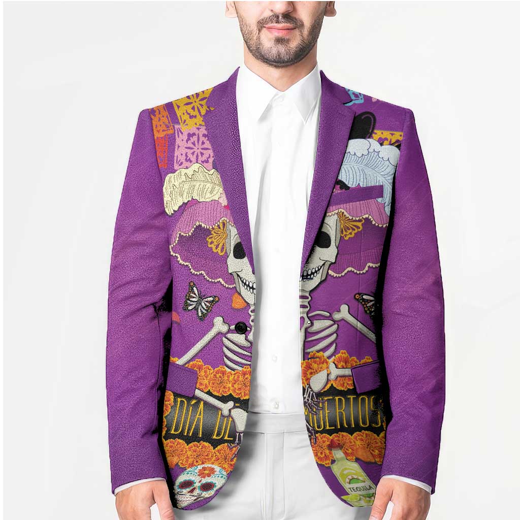 Dia De Muertos Mexico Blazer La Calavera Catrina - Wonder Print Shop