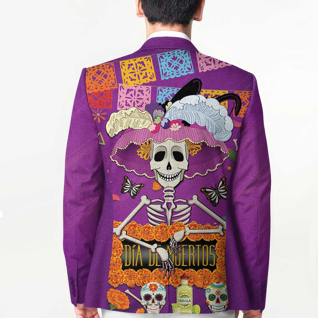 Dia De Muertos Mexico Blazer La Calavera Catrina - Wonder Print Shop