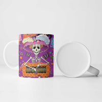 Dia De Muertos Mexico Ceramic Mug La Calavera Catrina - Wonder Print Shop
