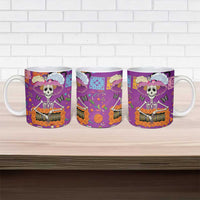 Dia De Muertos Mexico Ceramic Mug La Calavera Catrina - Wonder Print Shop
