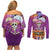 Dia De Muertos Mexico Couples Matching Off Shoulder Short Dress and Long Sleeve Button Shirt La Calavera Catrina - Wonder Print Shop