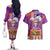 Dia De Muertos Mexico Couples Matching Off The Shoulder Long Sleeve Dress and Hawaiian Shirt La Calavera Catrina - Wonder Print Shop