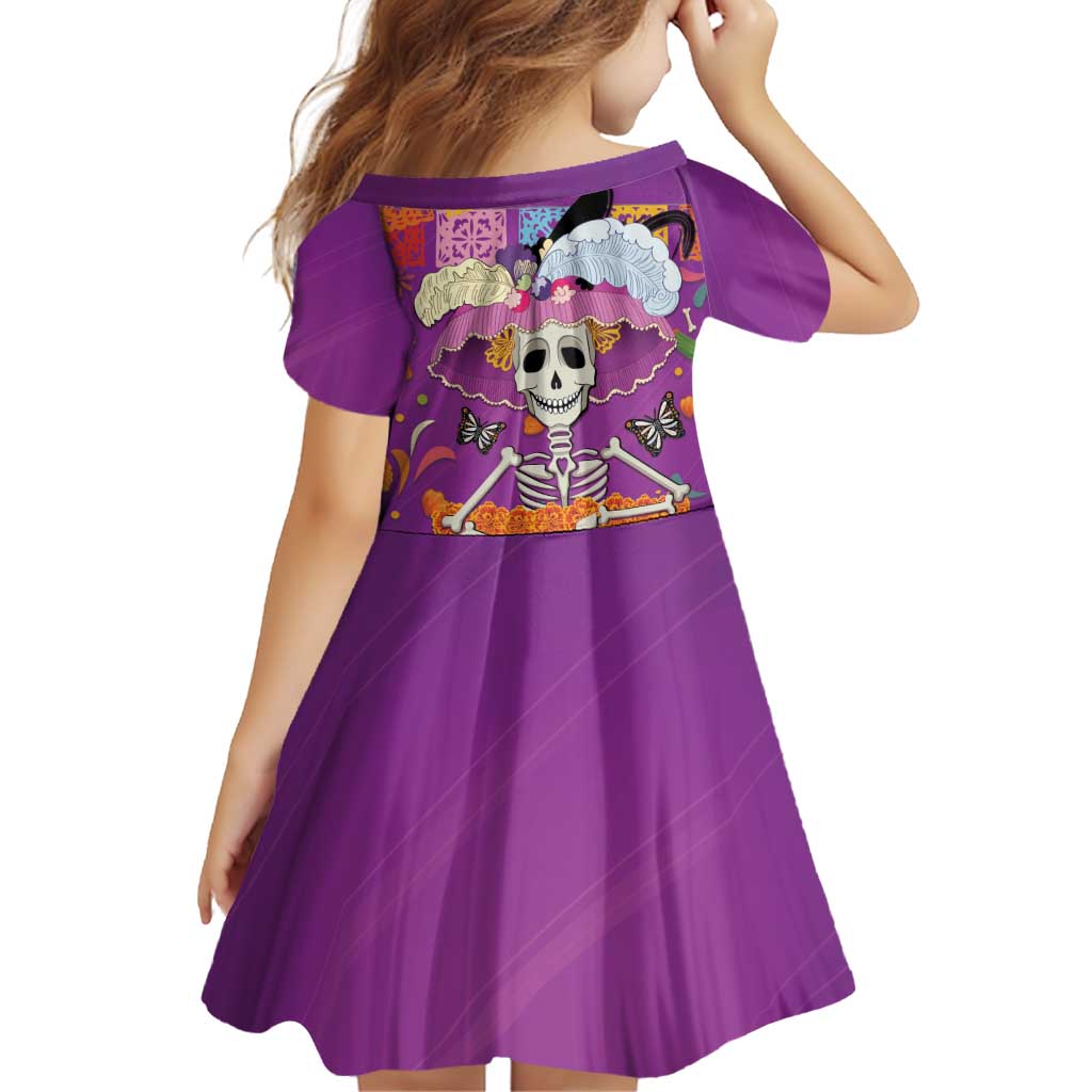 Dia De Muertos Mexico Family Matching Off Shoulder Short Dress and Hawaiian Shirt La Calavera Catrina - Wonder Print Shop