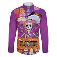 Dia De Muertos Mexico Family Matching Off Shoulder Short Dress and Hawaiian Shirt La Calavera Catrina - Wonder Print Shop