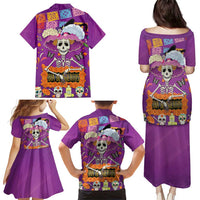 Dia De Muertos Mexico Family Matching Puletasi and Hawaiian Shirt La Calavera Catrina - Wonder Print Shop