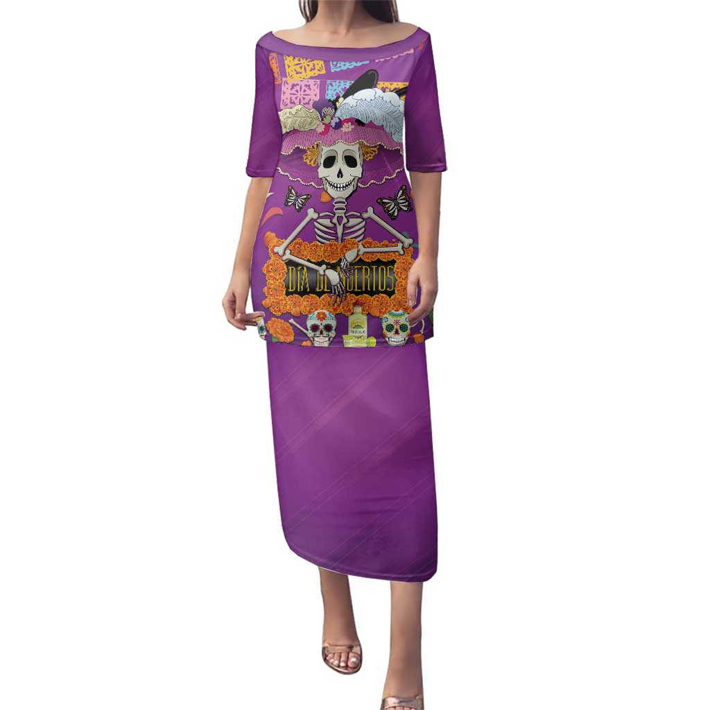 Dia De Muertos Mexico Family Matching Puletasi and Hawaiian Shirt La Calavera Catrina - Wonder Print Shop